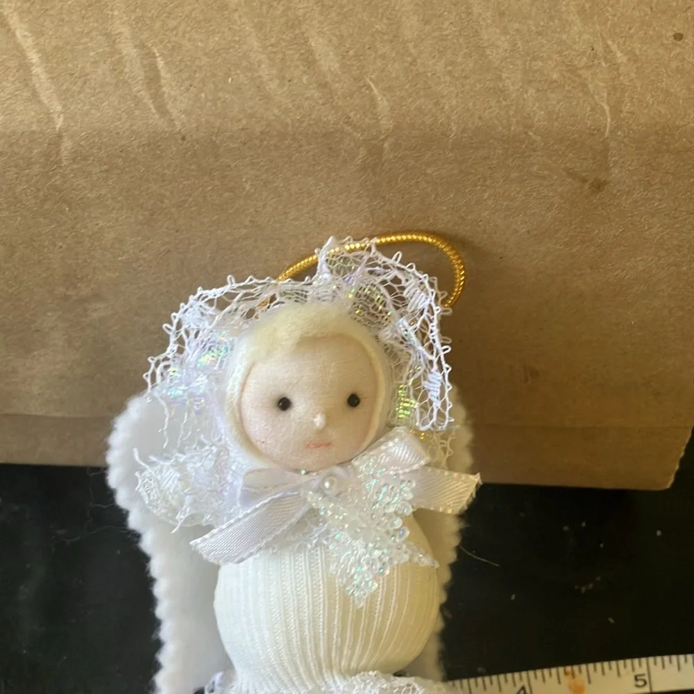 Soft angel plush ornament